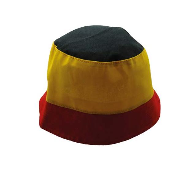 Bobhoed Belgische 3 kleur - zwart geel rood  EK WK