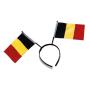 Diadeem Belgische 3 kleur - zwart geel rood EK WK