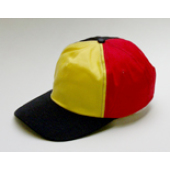 Retro pet cotton - 5 pannel Belgische 3kleur EK/WK Zwart geel rood