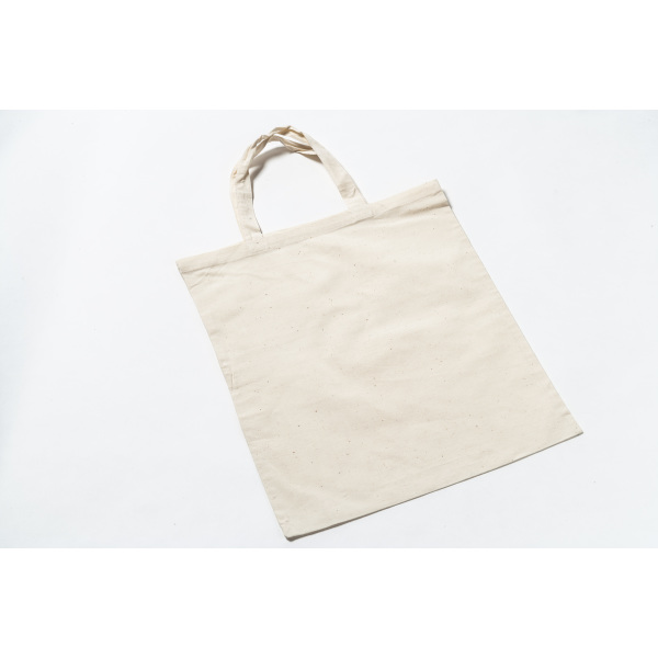 Cotton bag short handles - P1205