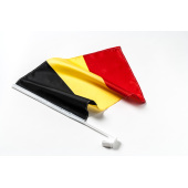 Autovlag Belgische 3 kleur - zwart geel rood EK - WK