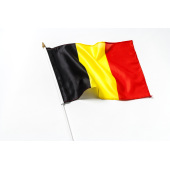 Handvlag Belgische 3kleur - zwart geel rood  EK WK
